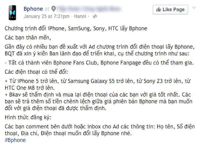 Cộng đồng mạng phát sốt với 'chiêu' đổi smartphone cũ lấy BPhone ảnh 1