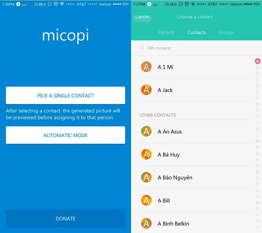 Ứng dụng danh bạ siêu đẹp cho Android ảnh 1