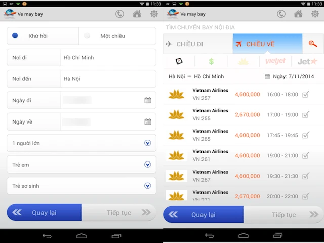 Săn vé máy bay giá rẻ trên smartphone ảnh 2