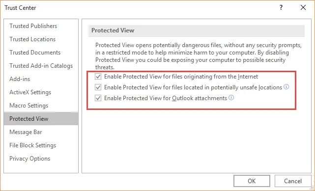 Vô hiệu hóa tính năng Protect View trên Microsoft Office ảnh 1 tat-tinh-nang-protect-view