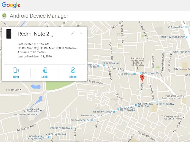 2 cách tìm lại smartphone bị đánh cắp kể cả khi đã tắt chuông ảnh 3 dinh-vi-vi-tri-dien-thoai-tren-ban-do