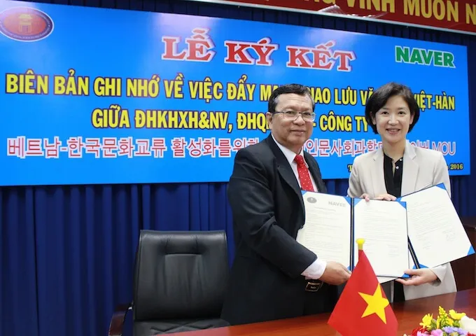 NAVER và ĐH KHXH & NV phối hợp thúc đẩy văn hóa Việt - Hàn ảnh 1 NAVER và ĐH KHXH & NV phối hợp thúc đẩy văn hóa Việt - Hàn ảnh 1