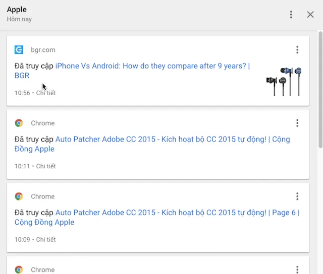 Dễ dàng kiểm soát mọi thứ với My Activity