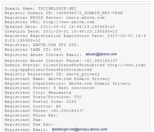 Tên miền của TP-Link bị bên khác mua lại