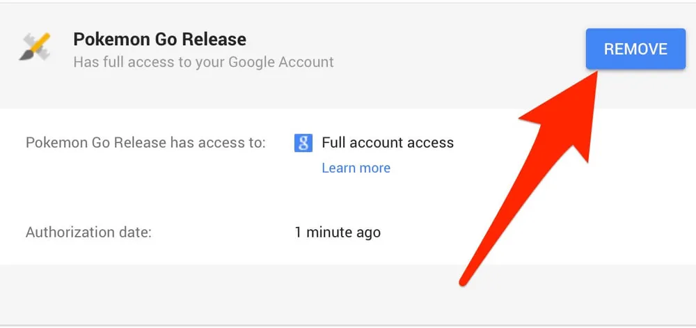 Lấy lại quyền truy cập của ứng dụng Pokémon Go
