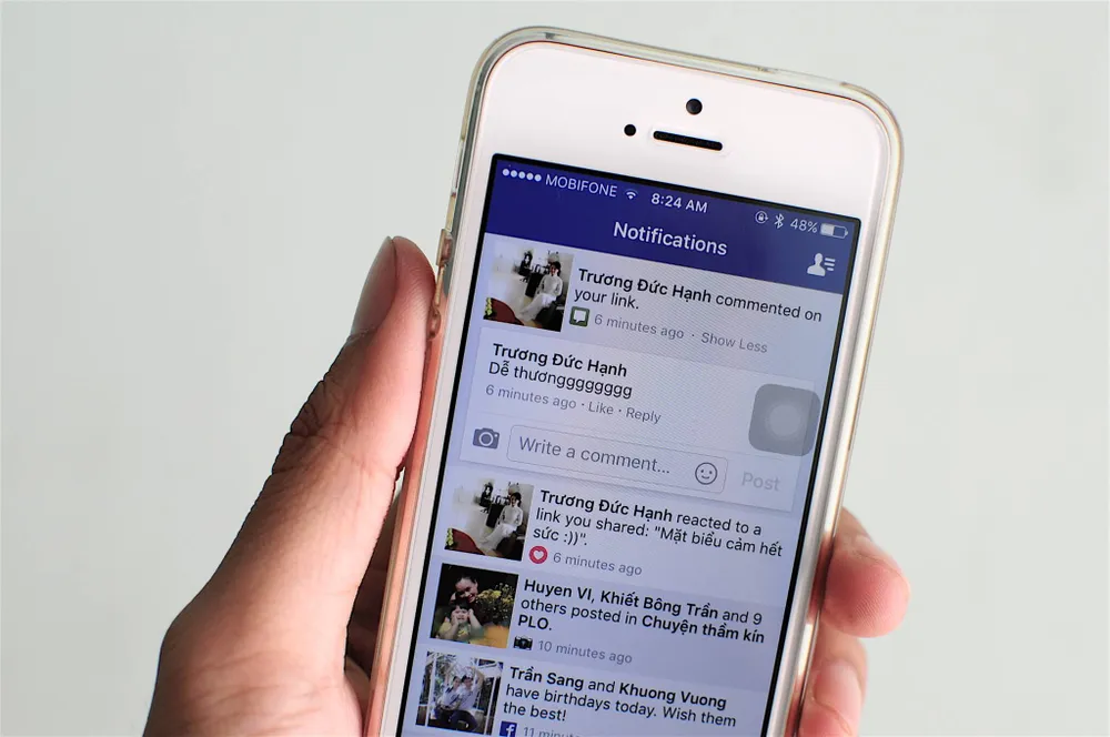 Facebook cho phép trả lời nhanh tin nhắn từ phần thông báo