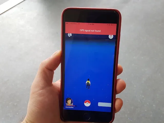 Tựa game Pokémon Go bị lỗi GPS