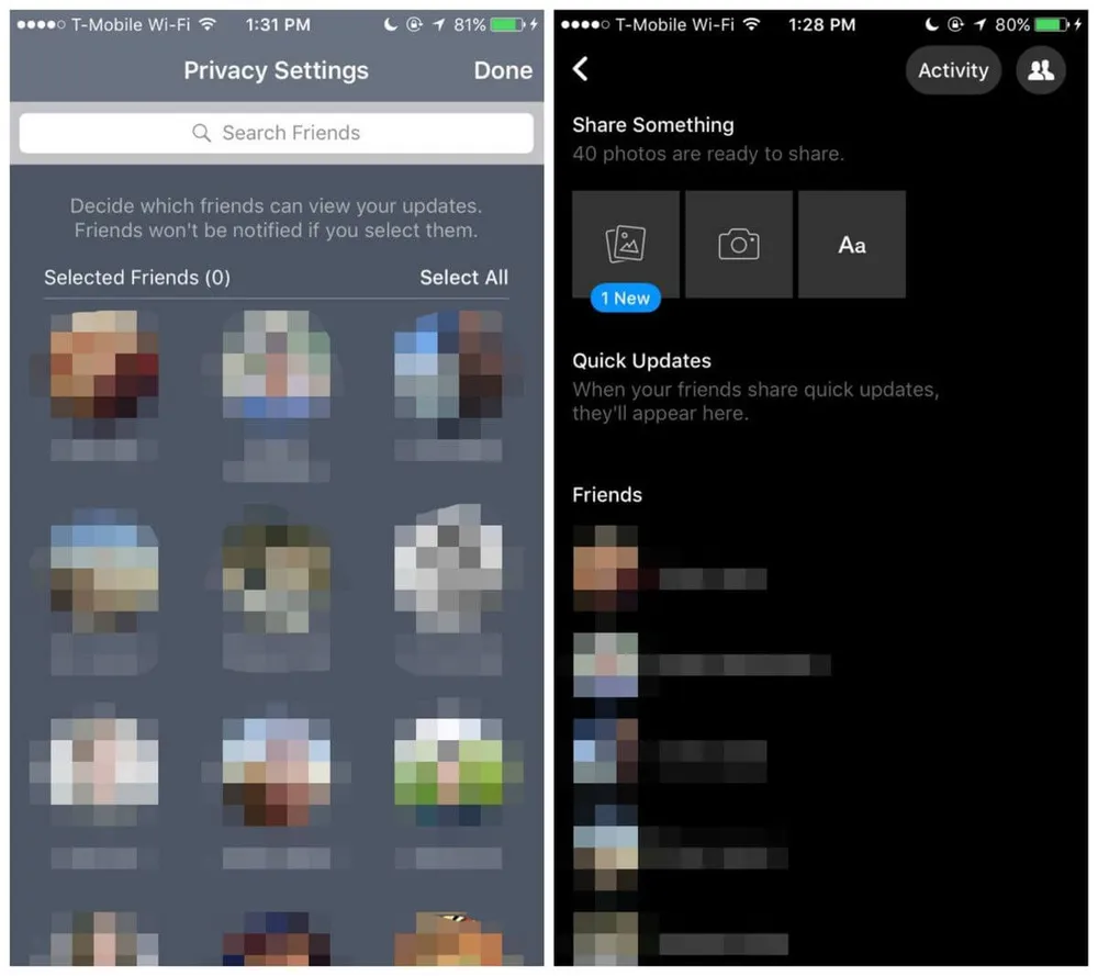 Facebook lại vay mượn tính năng từ Snapchat ảnh 2 Chia sẻ thông tin bí mật theo nhóm