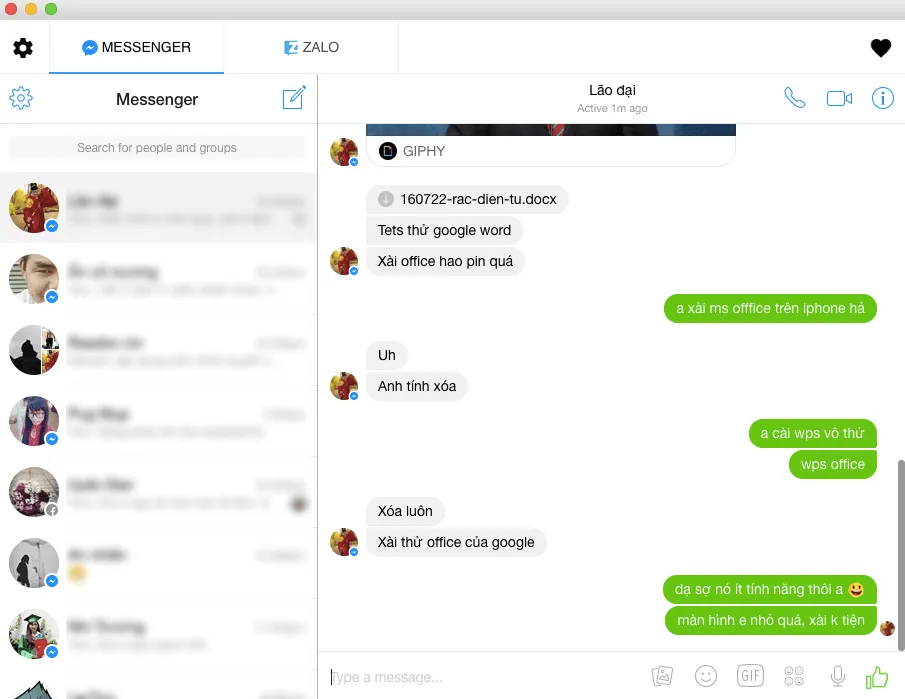 Đăng nhập nhiều tài khoản trên All-in-One Messenger
