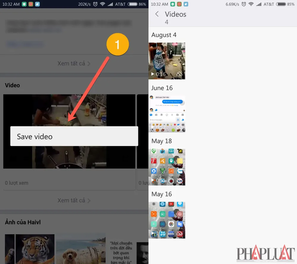 Tải video Facebook bằng trình duyệt