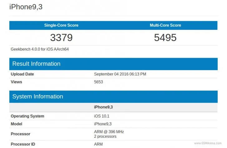 iPhone 7 lộ hiệu năng ‘khủng’ trước ngày ra mắt ảnh 1 geekbench