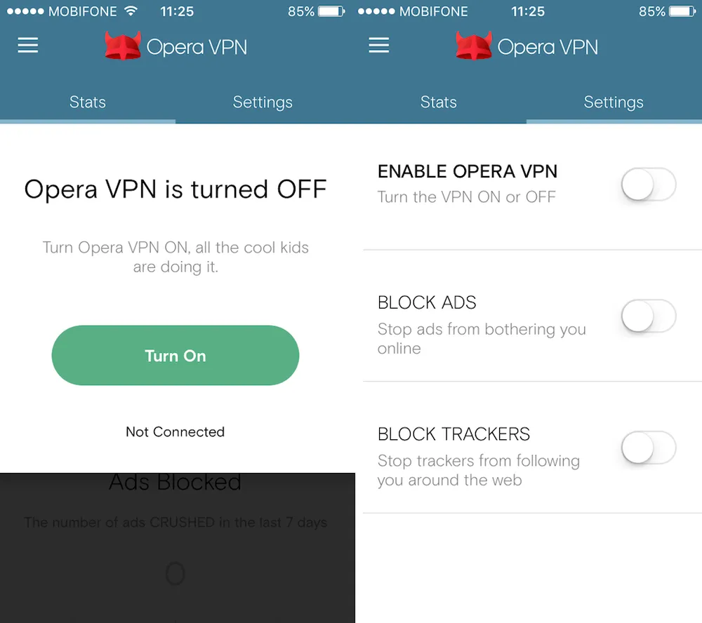 opera vpn