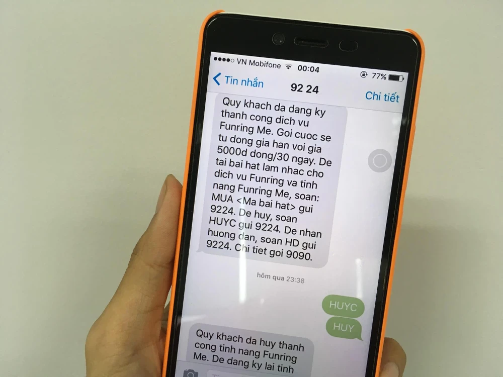 dịch vụ giá trị gia tăng mobifone