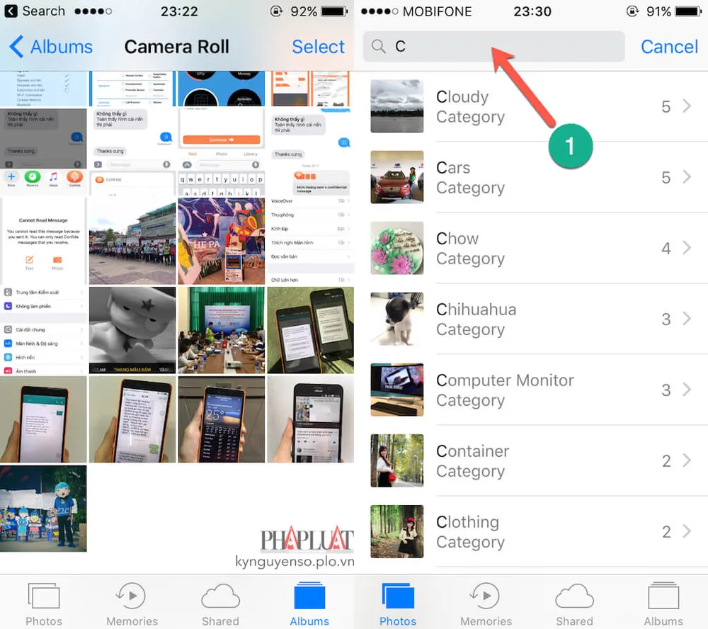 Cách tìm kiếm hình ảnh ‘siêu tốc’ trên iPhone ảnh 1