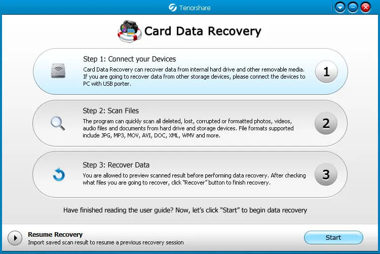 Tenorshare Card Data Recovery