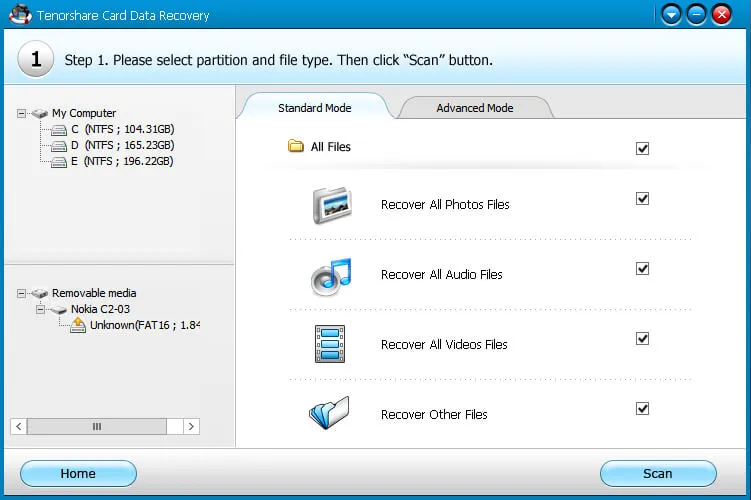 Tenorshare Card Data Recovery