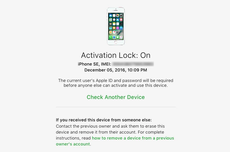 activation lock iphone