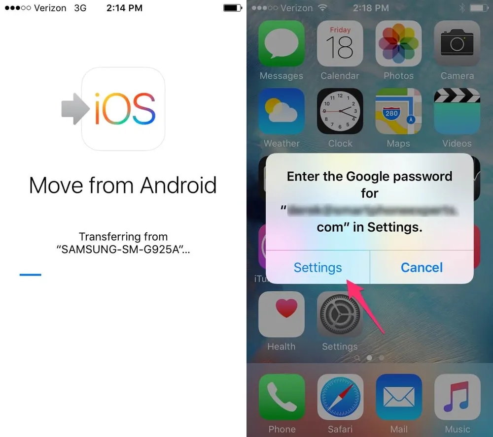 move to ios