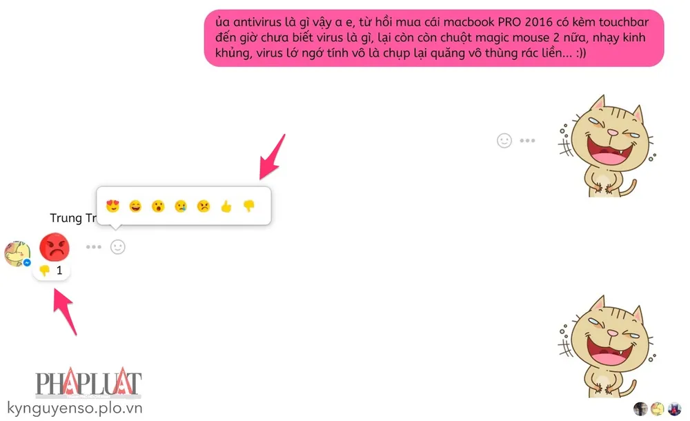 Cách thêm nút Dislike cho Facebook Messenger
