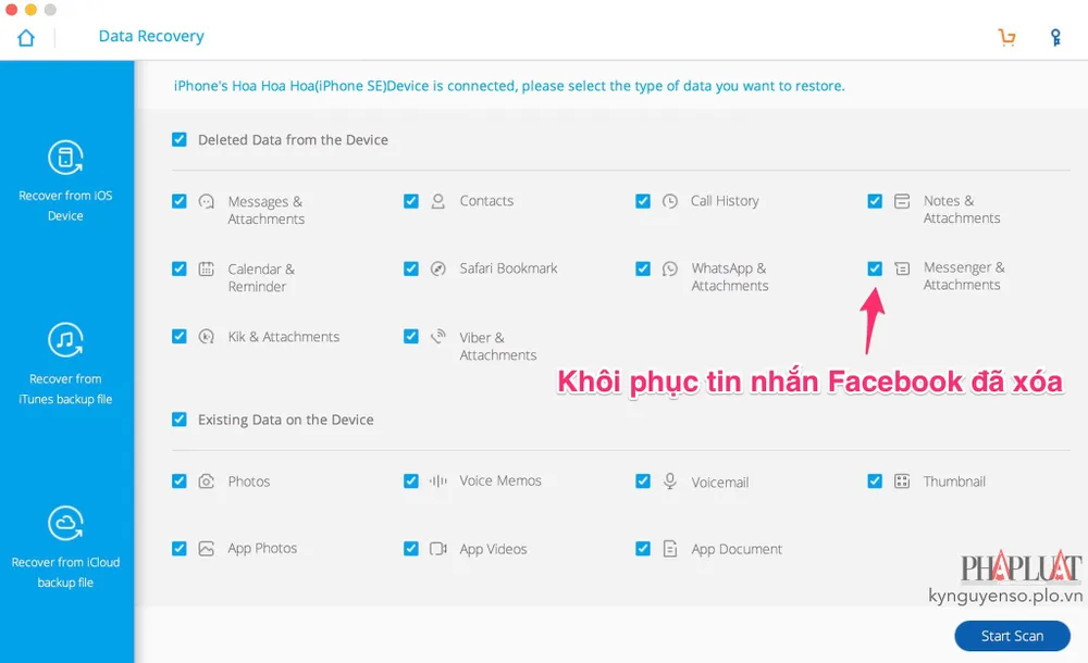 Cách khôi phục tin nhắn đã xóa trên Facebook 