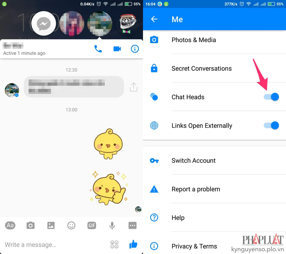 3 cách tắt bớt các tính năng phiền phức trên Messenger