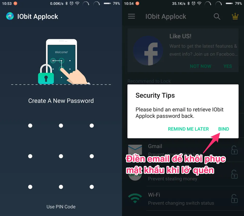 Thủ thuật mở khóa ứng dụng bằng khuôn mặt