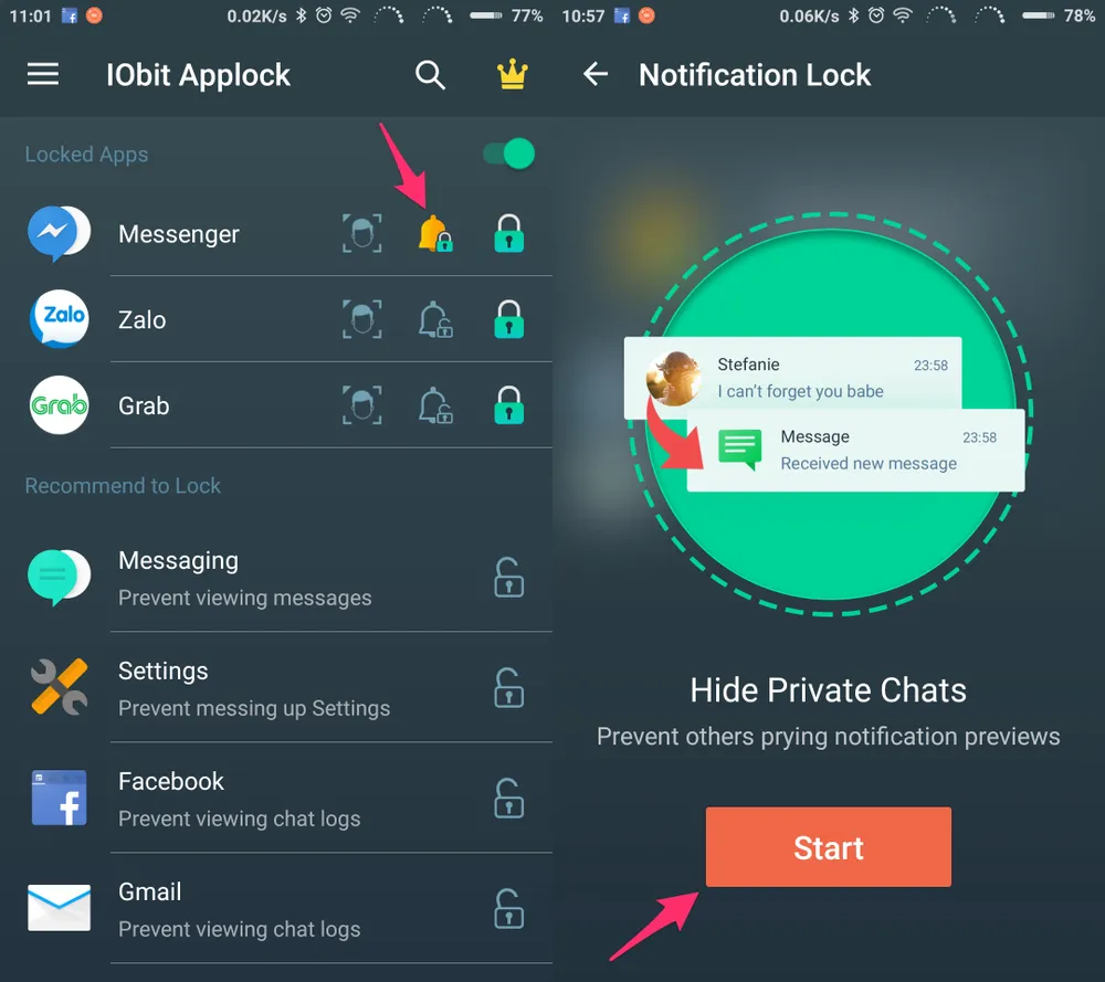 Thủ thuật mở khóa ứng dụng bằng khuôn mặt
