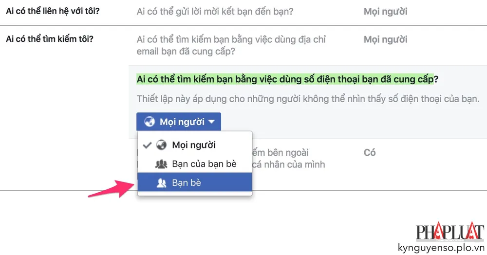 Mẹo để người khác không tìm thấy bạn trên Facebook