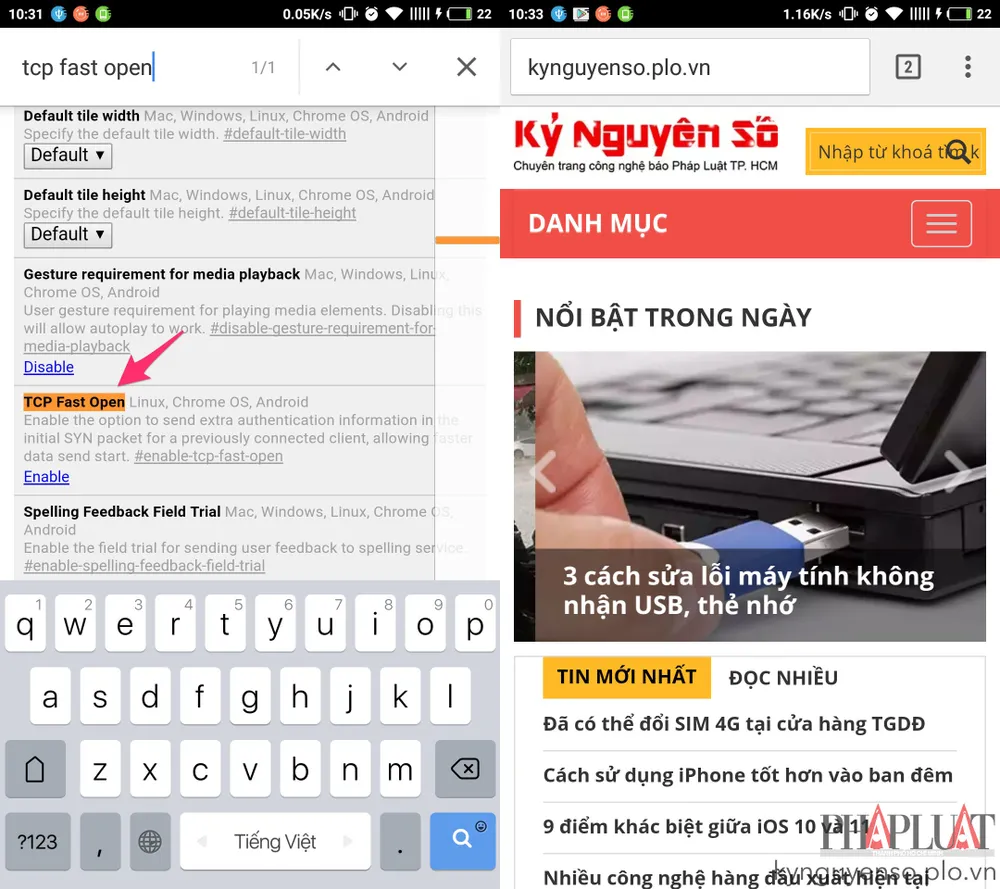 Thủ thuật tăng tốc lướt web trên smartphone