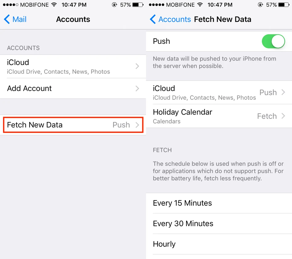 Sửa lỗi iPhone không thông báo khi có email mới ảnh 2