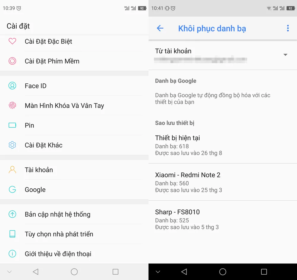 5 cách sao lưu và phục hồi danh bạ