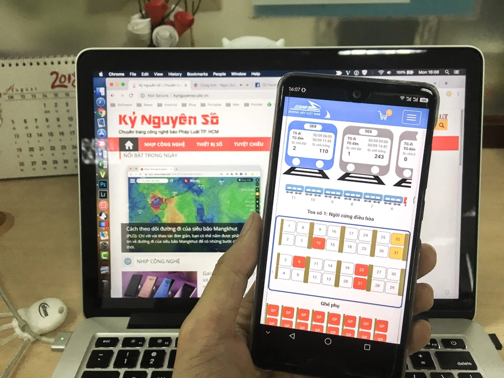 2 cách mua vé tàu tết 2019 qua mạng