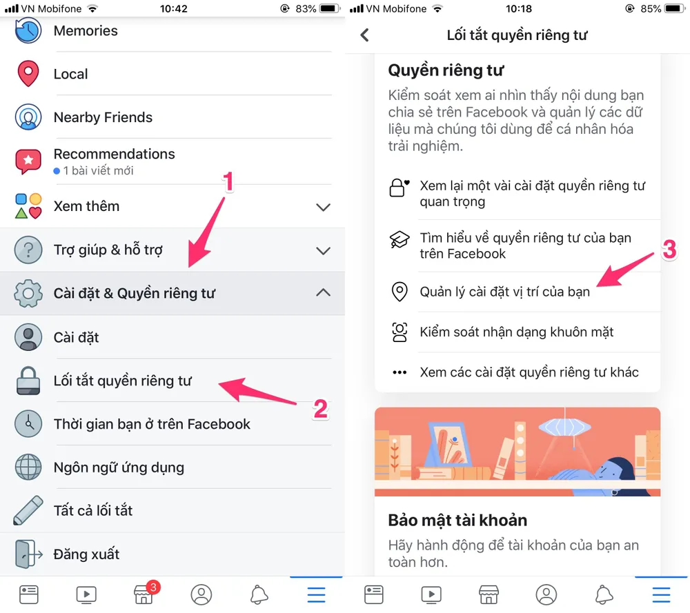 2 cách ngăn chặn Facebook theo dõi vị trí