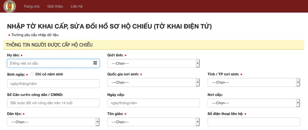 Hướng dẫn chi tiết cách đăng kí hộ chiếu trong vòng 5 phút