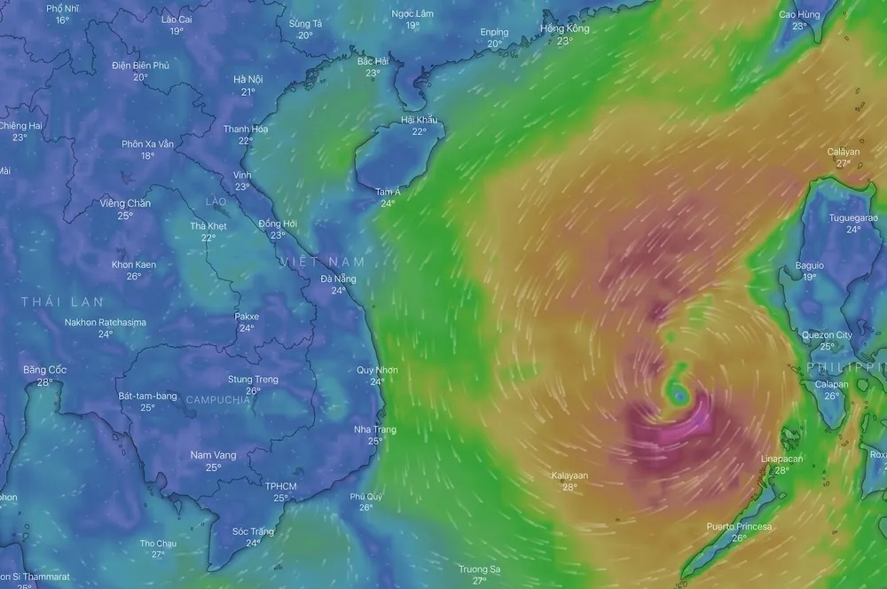Cách theo dõi đường đi của cơn bão số 6 (Nakri)