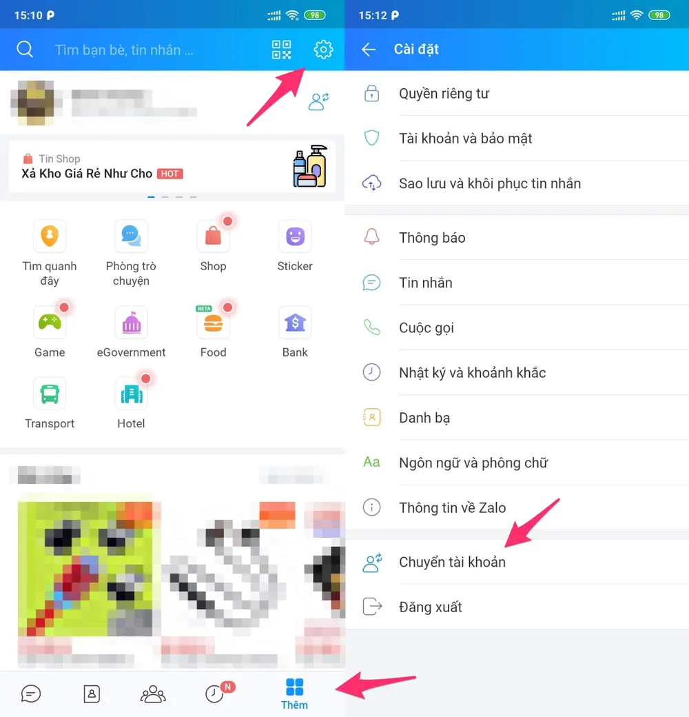 Cách mở nhiều tài khoản Zalo trên một ứng dụng