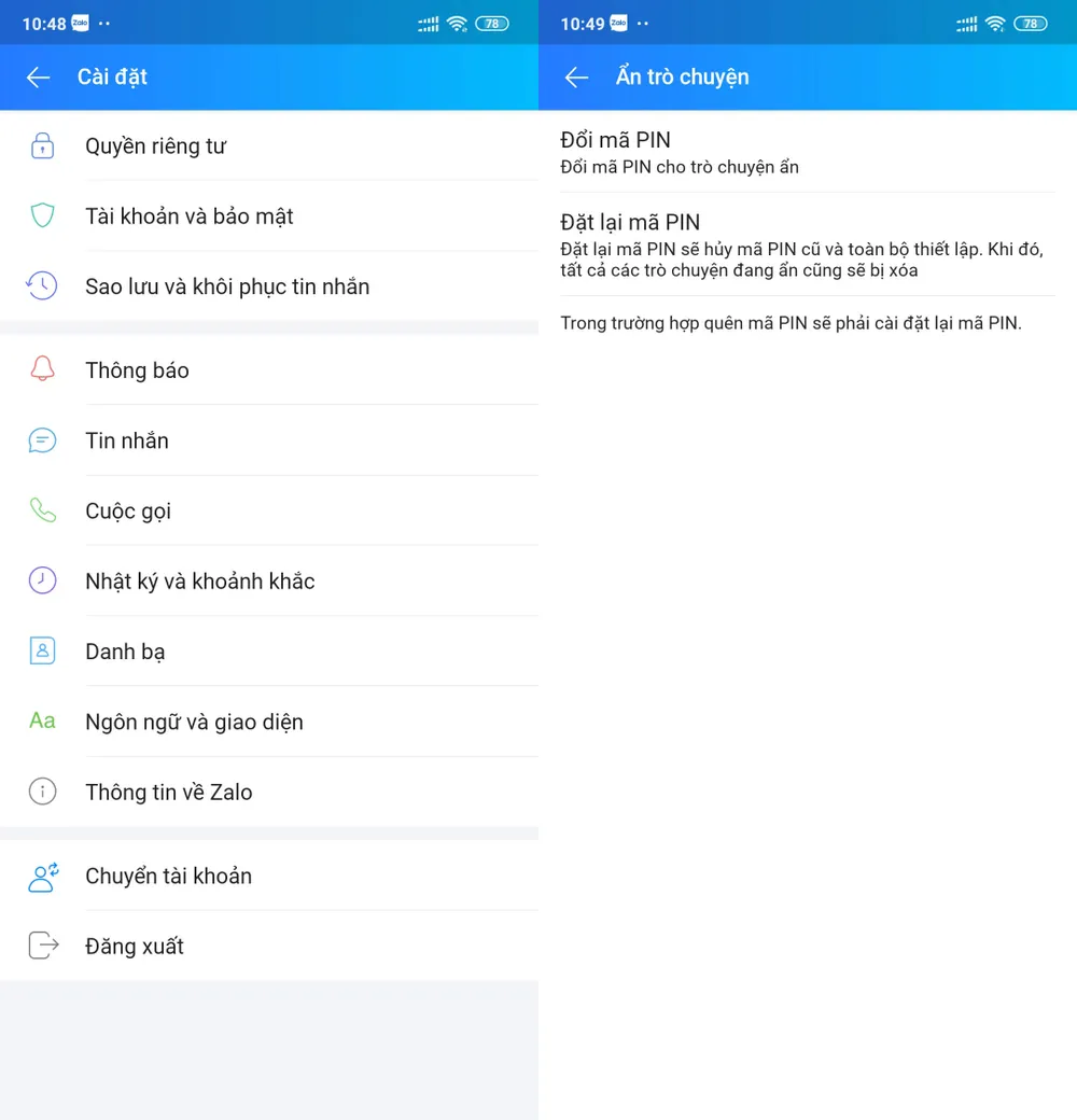 thay-doi-ma-pin-tin-nhan-zalo