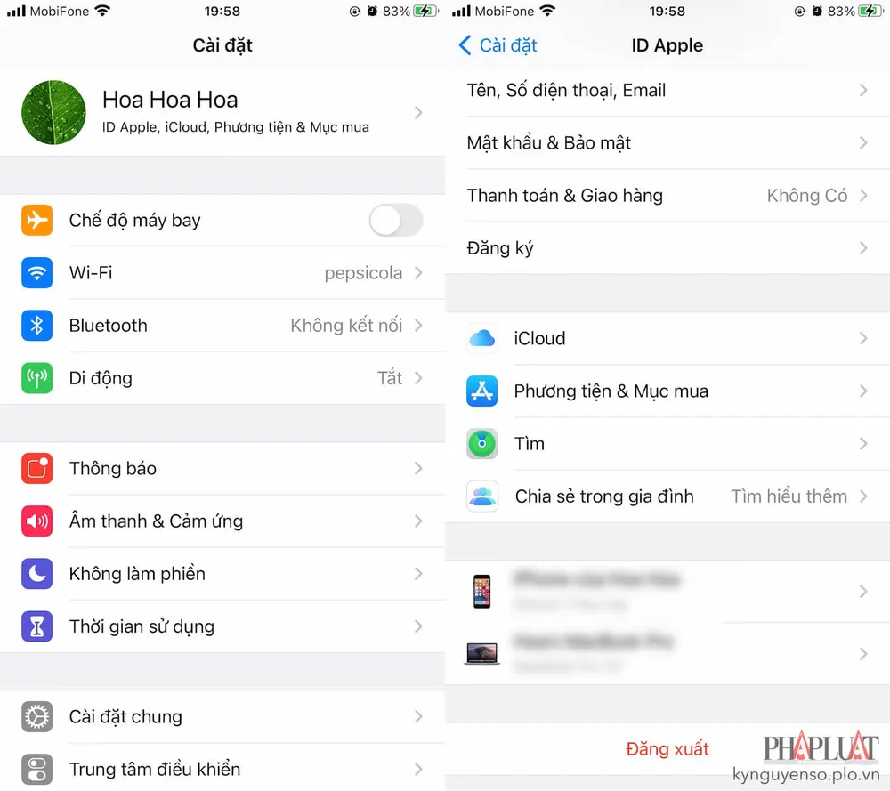 dang-xuat-tai-khoan-icloud
