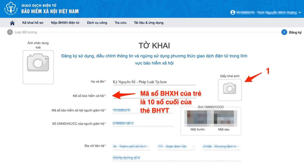 to-khai-vssid-cho-con