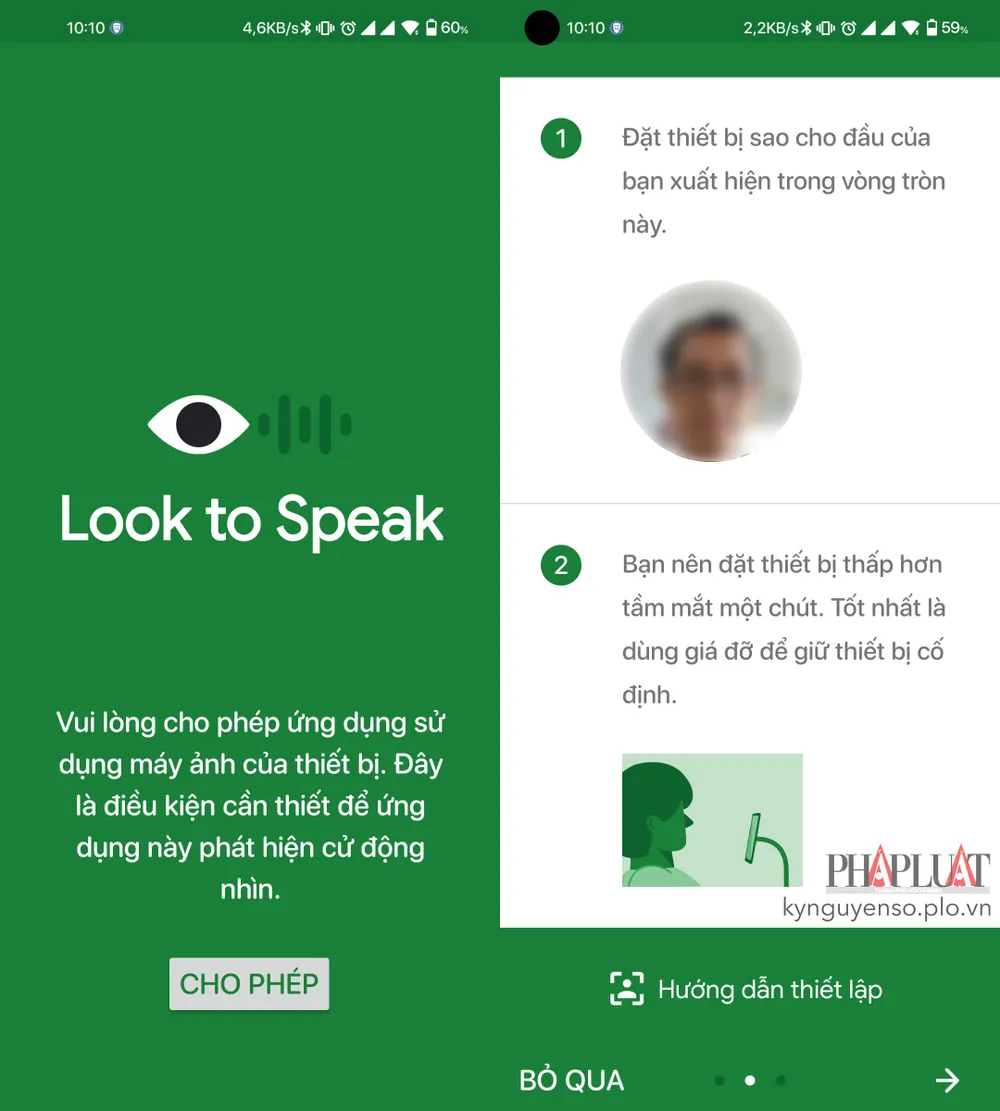 look-to-speak