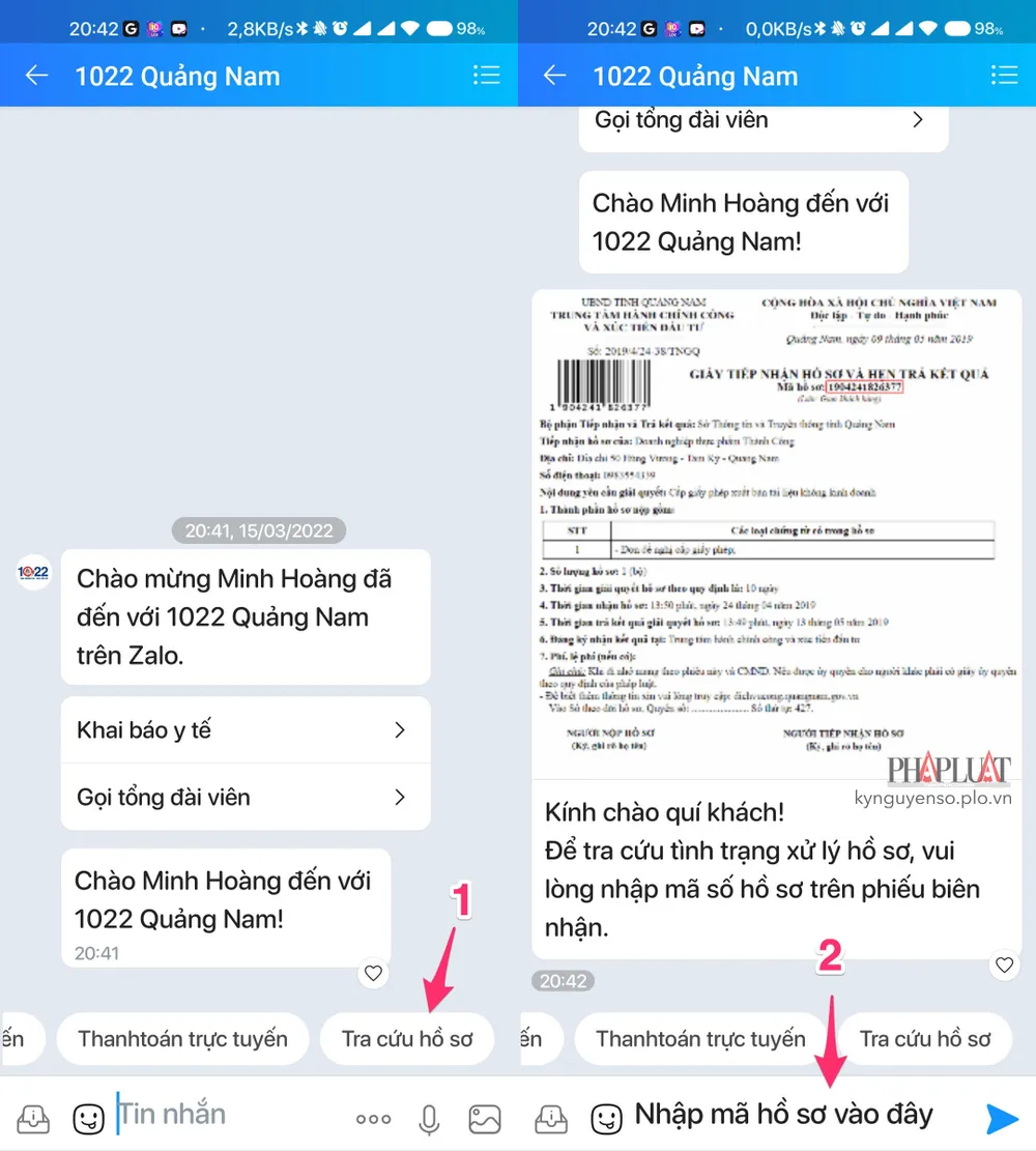 tra-cuu-tien-do-giai-quyet-ho-so-zalo