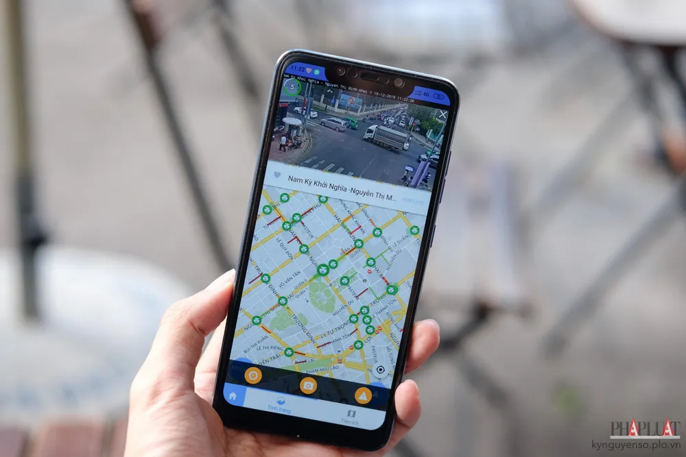 Bạn có thể dễ dàng biết được đoạn đường nào đang kẹt xe, ngập nước. Ảnh: MINH HOÀNG