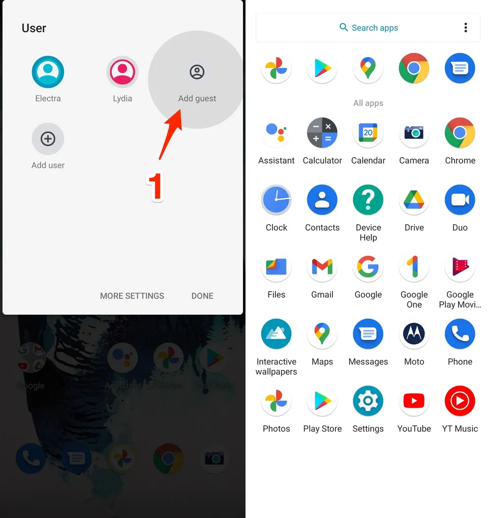 Kích hoạt chế độ khách trên điện thoại Android