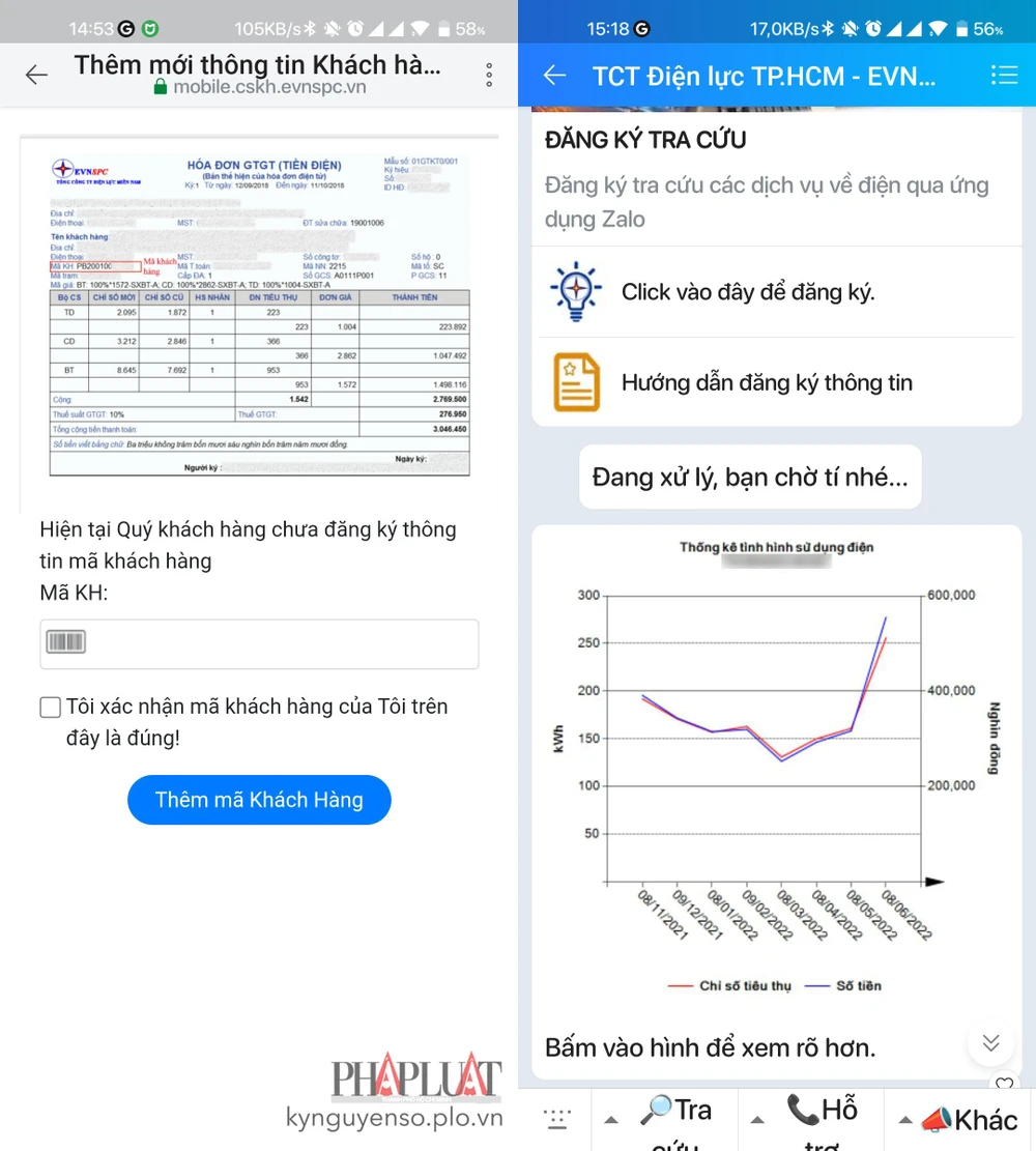 Kiểm tra lịch sử sử dụng điện để có mức điều chỉnh hợp lý. Ảnh: MINH HOÀNG