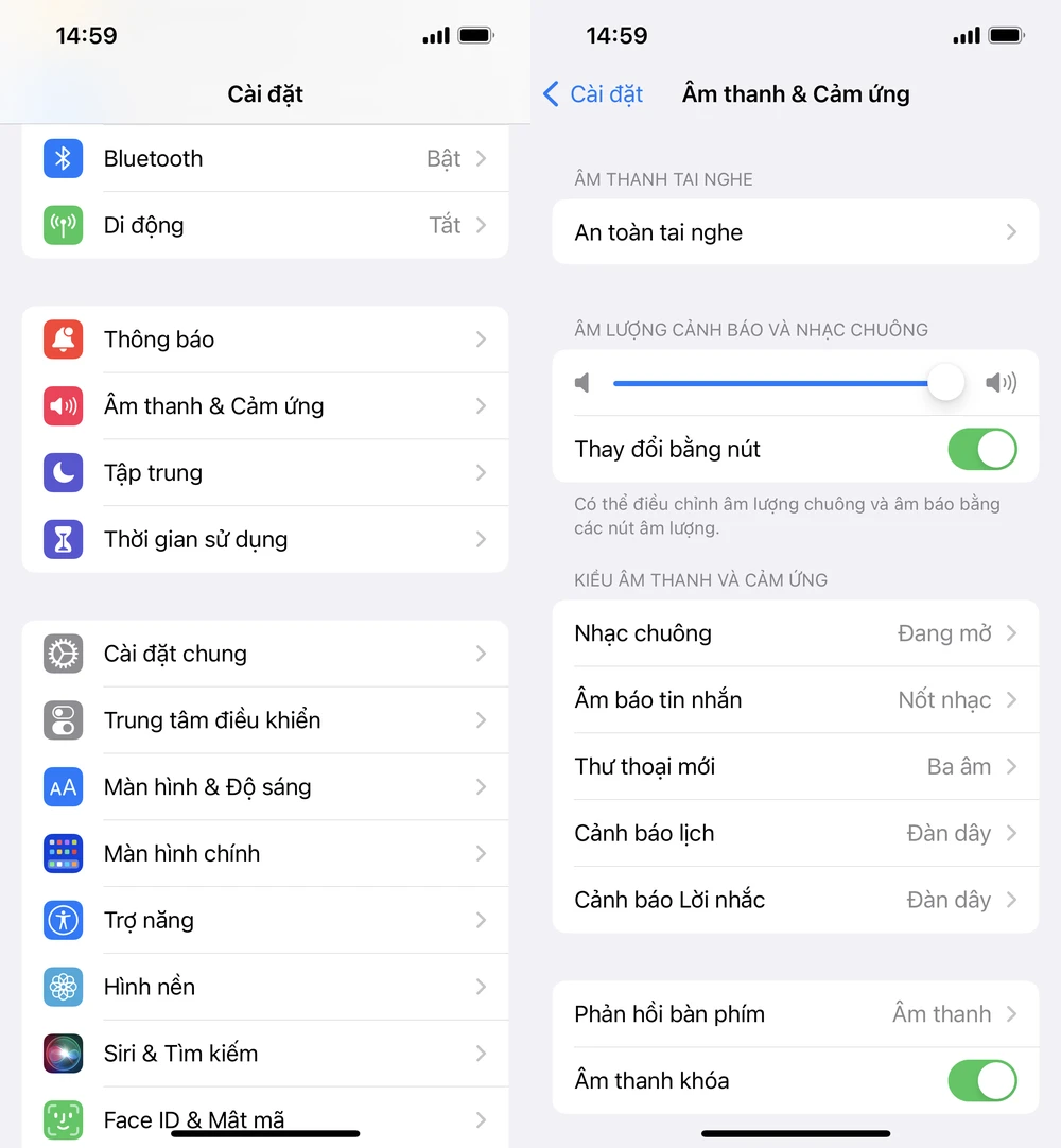 Cách kiểm tra âm thanh trên iPhone. Ảnh: MINH HOÀNG