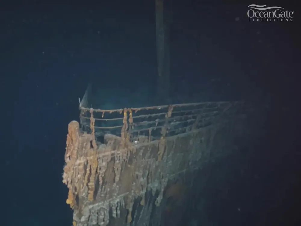 mui-tau-titanic Mũi tàu Titanic được quay bởi nhóm thám hiểm. Ảnh: OceanGate Expeditions
