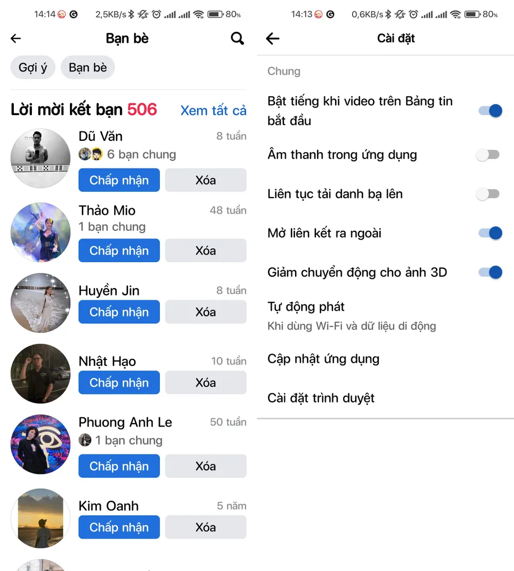 tu-dong-tai-danh-ba-len-facebook Bật tính năng liên tục tải danh bạ lên Facebook. Ảnh: MINH HOÀNG