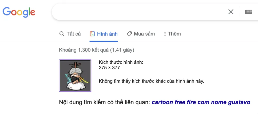 Tìm kiếm ngược hình ảnh đại diện thông qua Google. Ảnh: MINH HOÀNG