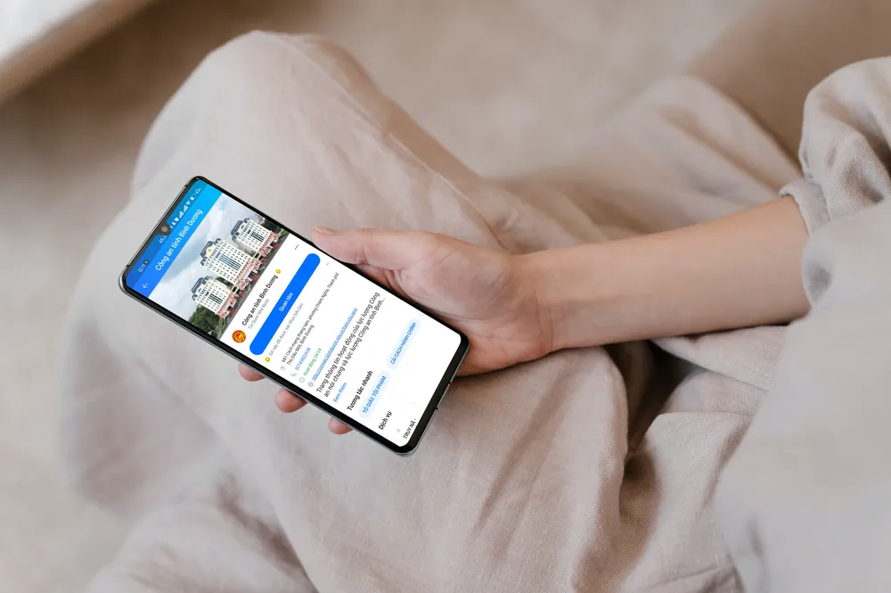 Zalo công an tỉnh Bình Dương. Ảnh: TIỂU MINH