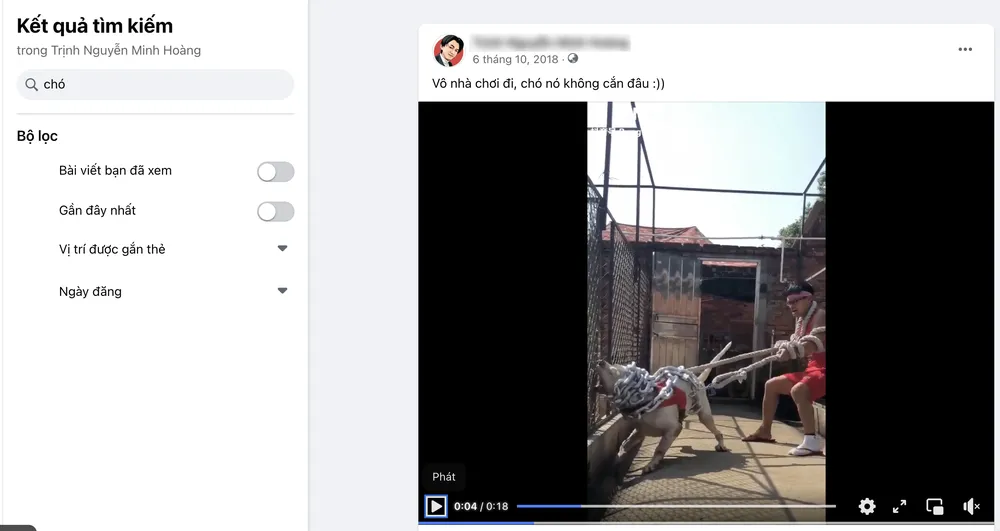 loc-ket-qua-tim-kiem-tren-facebook Lọc kết quả tìm kiếm trên Facebook cá nhân. Ảnh: MINH HOÀNG